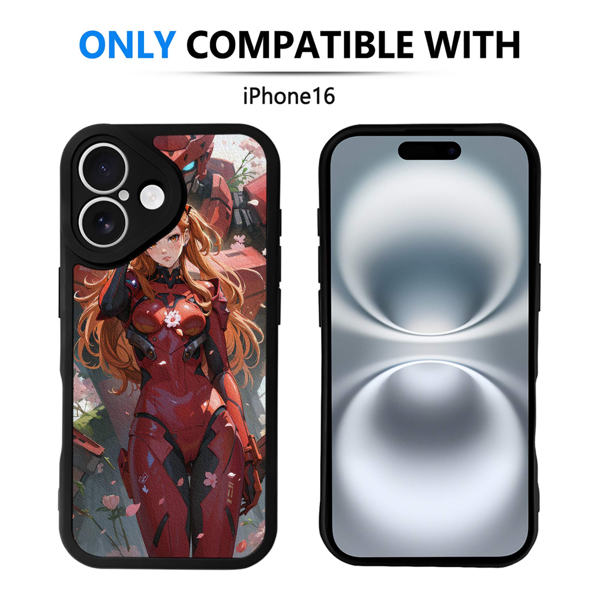 （画像用） EVA 新世紀エヴァンゲリオン 【iPhone 16シリーズ対応】シリコンスマホケース（レザー調） 材質：シリコン